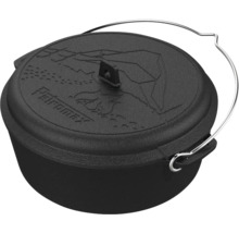 Schwarzer Petromax Dutch Oven mit Deckel und Henkel