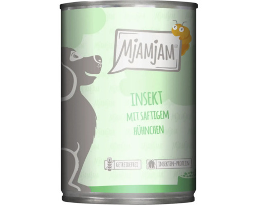 Mjamjam Hundenassfutter mit Insekten und Hühnchen