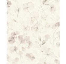 Tapete mit blumigem Muster und Blätterdesign