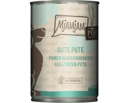 Mjamjam Hundenassfutter mit Truthahn, getreidefrei