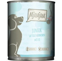 Konservenfutter Mjamjam Junior saftiges Hühnchen mit Ei für Hunde