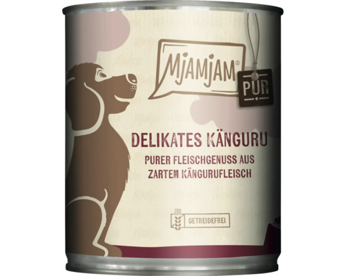 Mjamjam Hundefutter mit Känguru in Dose
