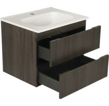 Waschtischunterschrank mit zwei Schubladen und Waschbecken