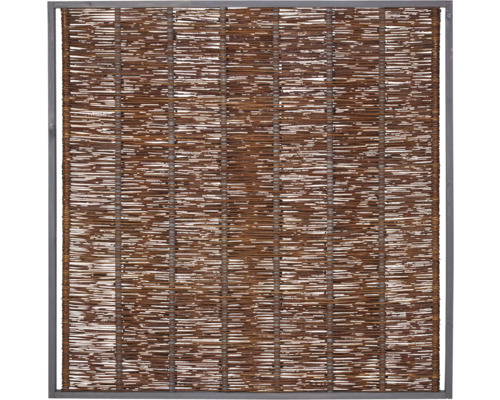 Weidenzaunelement mit Rahmen