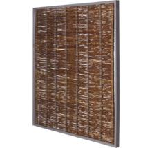 Sichtschutzelement aus Weide mit Rahmen