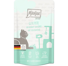 Mjamjam Quetschie Katzenfutter Gute Pute mit Kürbis und Katzenminze