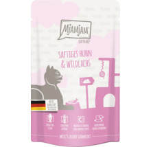 Mjamjam Quetschie Katzenfutter Saftiges Huhn und Wildlachs
