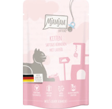 Mjamjam Quetschie Kitten Nassfutter mit Huhn und Lachsöl im Beutel
