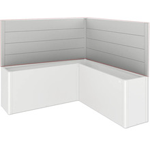 Eckbadewannenverkleidung mit Wandpaneelen