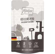 Mjamjam Quetschie Katzenfutter Pferd mit Kürbis