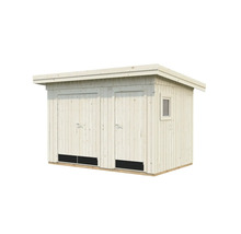 Holzgartenhaus mit Doppeltüren und Fenster