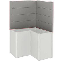 Eckbadewanne mit Wandverkleidung für Badezimmer