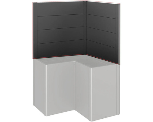 Eckduschwand mit Paneelen