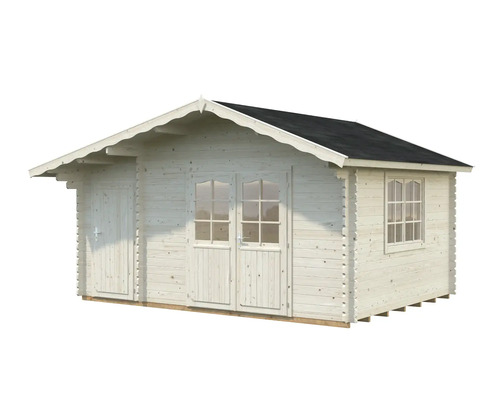 Holzgartenhaus mit Doppeltür und Fenster