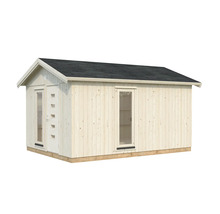 Gartenhaus aus Holz mit Tür und Fenster