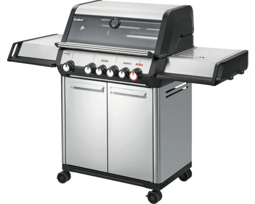 Enders Gasgrill mit vier Brennern, Seitenablagen und Unterschrank