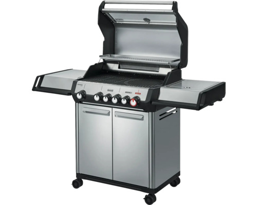 Gasgrill mit Ablageflächen, Türen und Rollen
