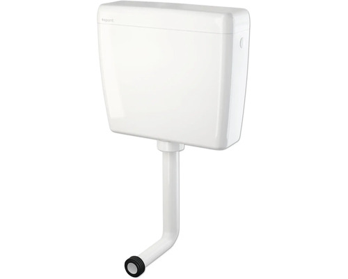 veporit Spülkasten 2 Mengentechnik 3-6 Liter weiß glänzend Aufputzspülkasten mit Spülrohr