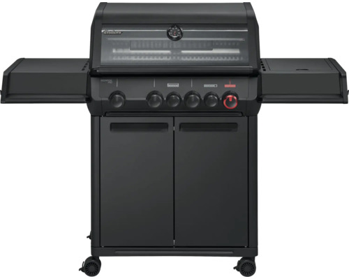 Gasgrill mit Seitenablagen und Unterschrank