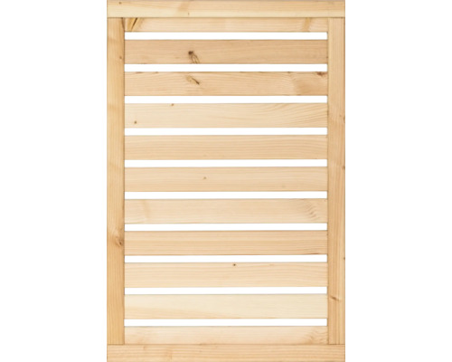 Holzzaun-Element mit horizontalen Lamellen