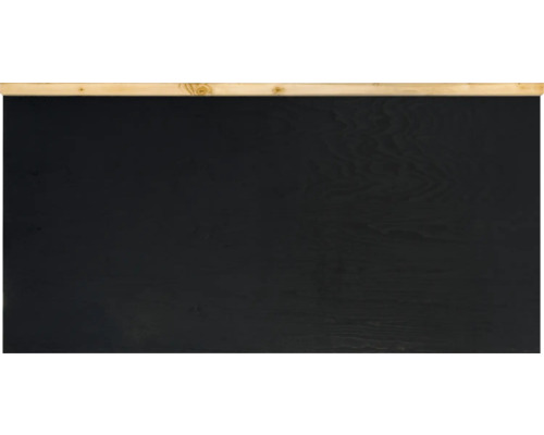 Schwarze Schaltafel mit Holzrahmen