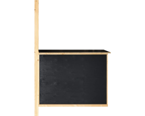 Schwarze Schreibtafel mit Holzrahmen