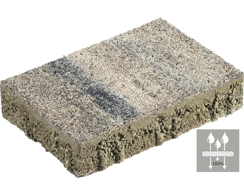 Pflasterstein Rechteckpflaster iWay Drain muschelkalk 30 cm x 20 cm x 6 cm Pflasterstein aus Beton