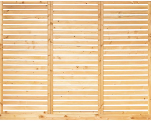 Holzzaunelement mit horizontalen Lamellen