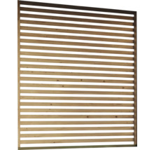 Holz Sichtschutzzaun mit horizontalen Latten