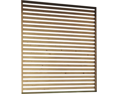 Holz Sichtschutzzaun mit horizontalen Latten