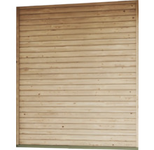 Holzwand mit horizontalen Brettern