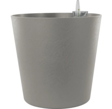 Grauer Blumentopf mit Bewässerungssystem