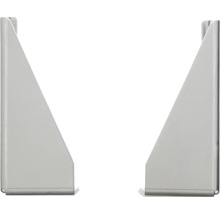 Zwei Regalkonsolen aus Metall