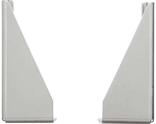 Zwei Regalkonsolen aus Metall