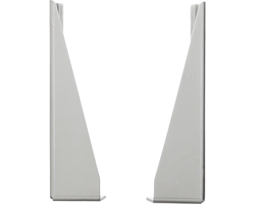 Regalwinkel aus Metall, zwei Stück