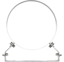 Rohrbefestigung mit Metallschelle und Schrauben