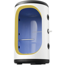 Geschnittene Ansicht eines Warmwasserspeichers, der seine innere Struktur zeigt