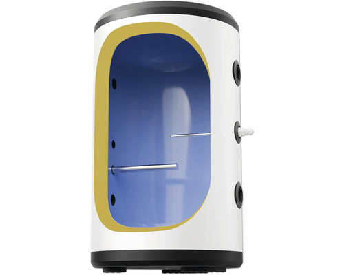 Geschnittene Ansicht eines Warmwasserspeichers, der seine innere Struktur zeigt