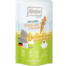 Mjamjam Quetschie Katzenfutter Hühnchen mit Karotten