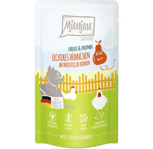 Mjamjam Quetschie Katzenfutter Hühnchen mit Birne