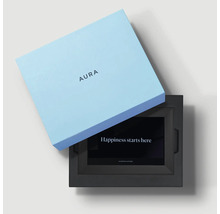 Aura digitaler Bilderrahmen mit Verpackung