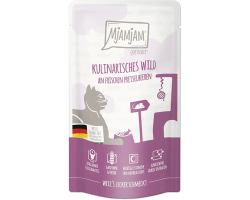 Mjamjam Quetschie Kulinarisches Wild Katzenfutter