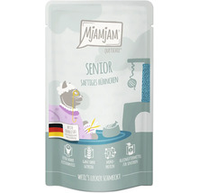 Mjamjam Senior Katzenfutter Saftiges Hühnchen im Quetschbeutel