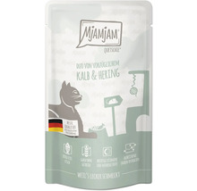 Mjamjam Quetschie Katzennahrung mit Kalb und Hering