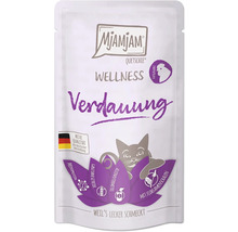 Mjamjam Quetschie Wellness Verdauung Katzenfutter mit Huhn
