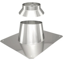 Edelstahl Kaminrohr Dacheinfassung mit Regenhut