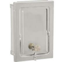 Edelstahlschrank mit Tür und Verschluss