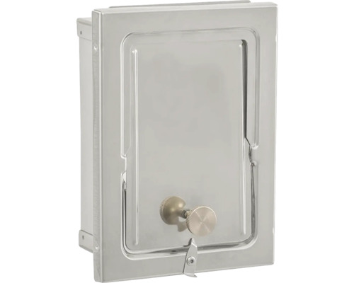 Edelstahlschrank mit Tür und Verschluss