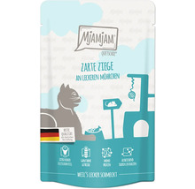 Mjamjam Quetschie Zarte Ziege an leckeren Möhrchen Katzenfutter