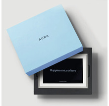 Aura Bilderrahmen mit geöffneter Verpackung